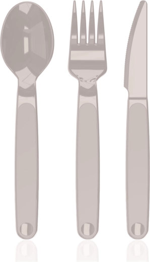 Plastmasas galda piederumu komplekts LATTE CULINARIA, 3 daļas