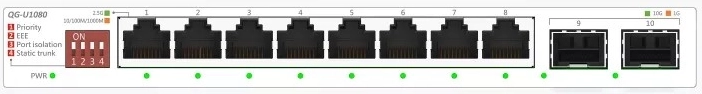 Divas 10G SFP+ uplink pieslēgvietas zibenīgam mugurkaula savienojumam