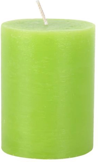 Rustic candle 10 cm green PROVENCE