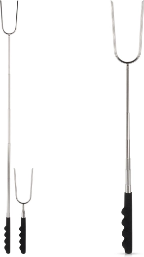 Telescopic roasting fork 24–72 cm, stainless steel