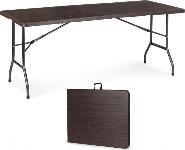 Saliekams catering banketu dārza galds 180 cm, brūns MODERNHOME