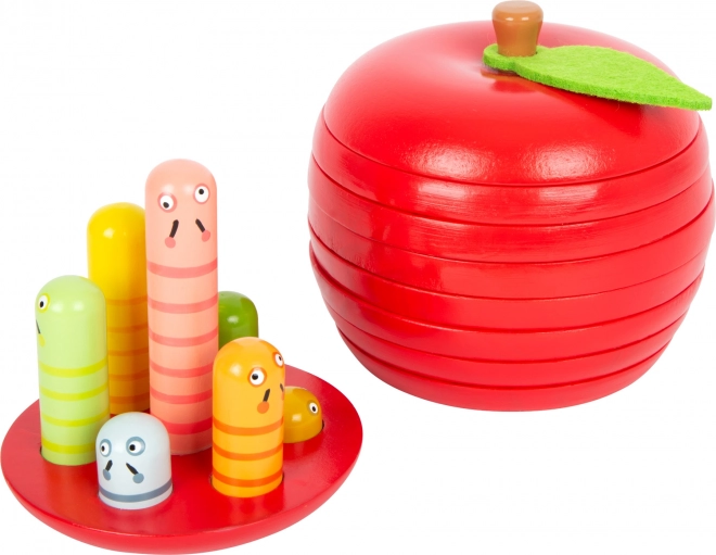 Koka ābolu puzle ar tārpiņiem small foot