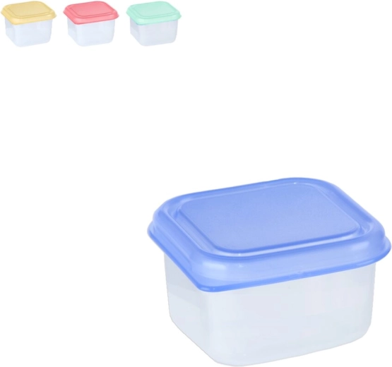 Mini kvadrātveida plastmasas trauks 0,1 l – krāsu mikss