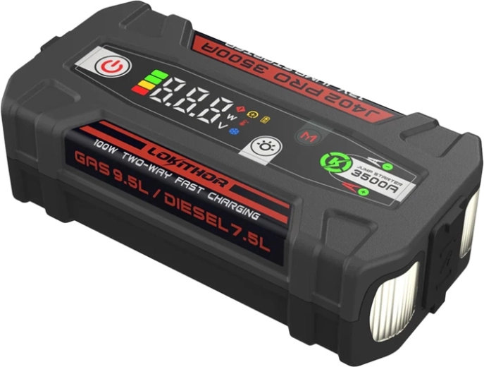 Lokithor J402 Pro starta palaišanas ierīce 3500 A (88,8 Wh)