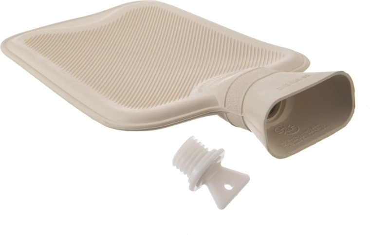 Rubber bottle with a secure cap