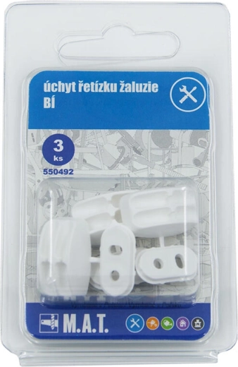 Blind chain holder – white, set of 3