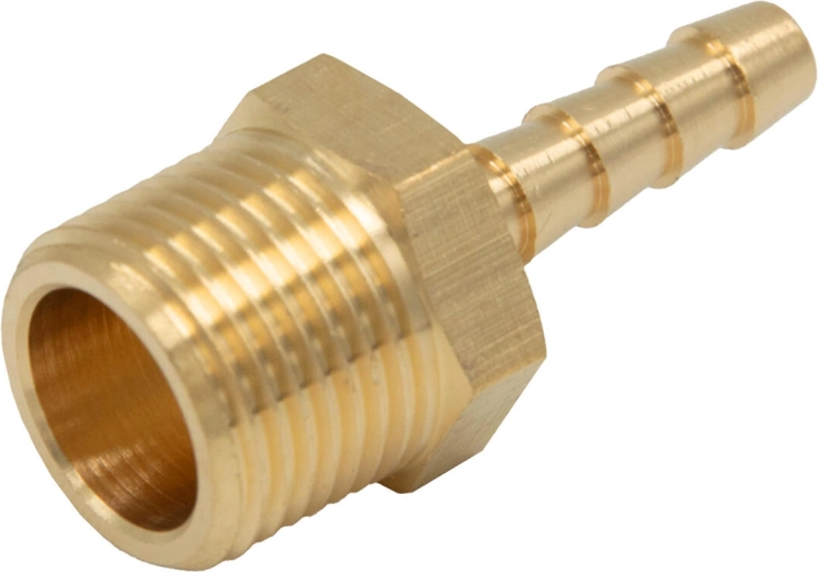 Male 3/8" hose barb for 6 mm hose