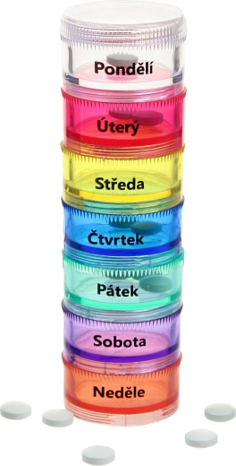 7-Day Pill Organizer Monday–Sunday