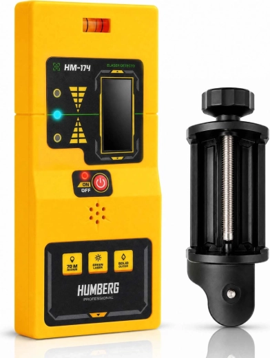 Humberg HM-174 uztvērējs (detektors) zaļajam lāzera staram lāzera līmeņrādim
