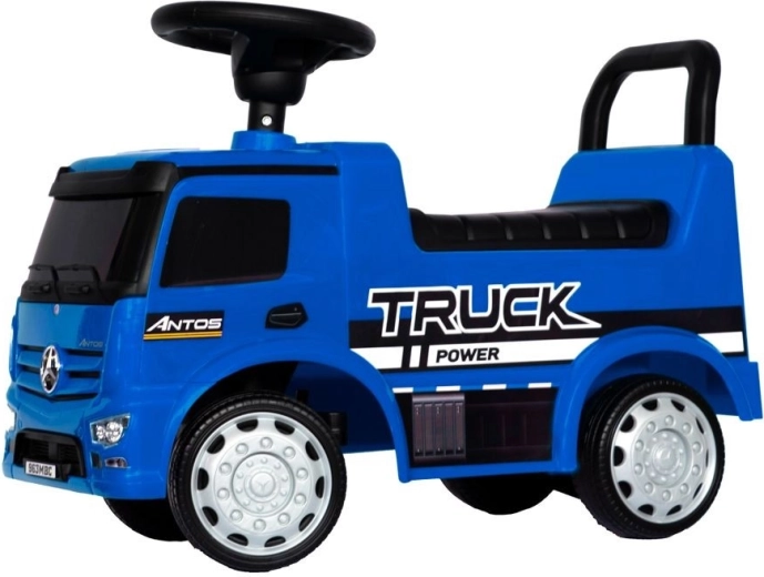 Mercedes-Benz Antos bērnu atstumjamā mašīnīte (truck) ar skaņām un gaismām, zila