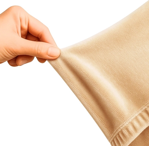 Stretchy velour that adapts