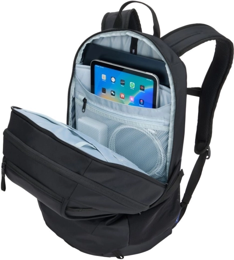 Secure laptop and tablet compartment