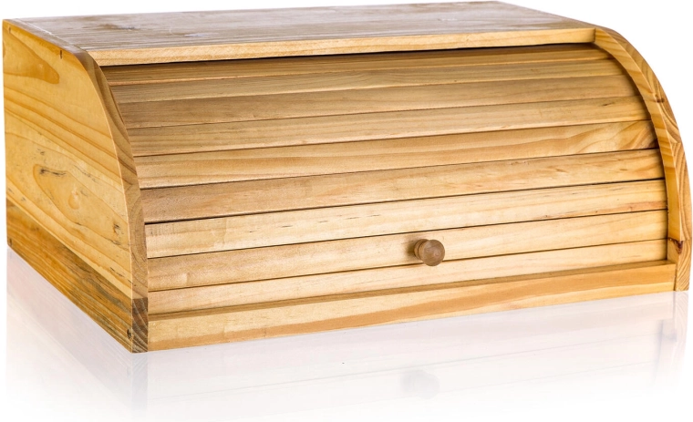 Wooden pine bread box 40 × 27.5 × 16.5 cm, light