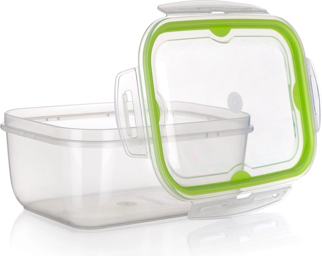 Plastmasas pārtikas uzglabāšanas trauks Cadenza 4 l ar click aizdari, caurspīdīgs