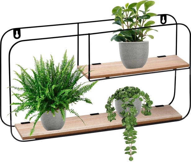 Wall-mounted metal shelf 52 × 10.5 × 29 cm