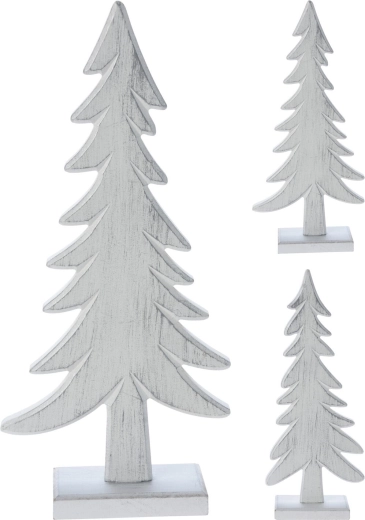 Dekoratīvs koka koks 33 cm – balts