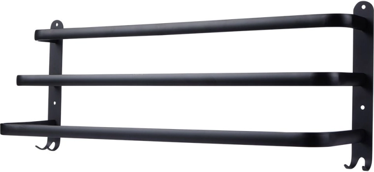 Durable aluminum in a matte black finish