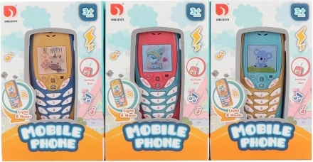 Bērnu mobilais tālrunis ar baterijām