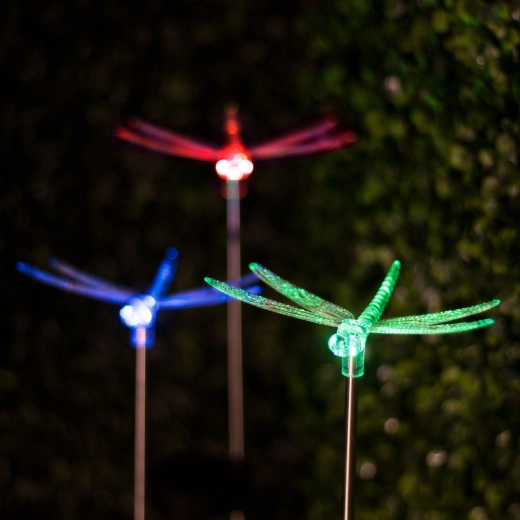 Saules enerģijas RGB LED lampa vāzes formā