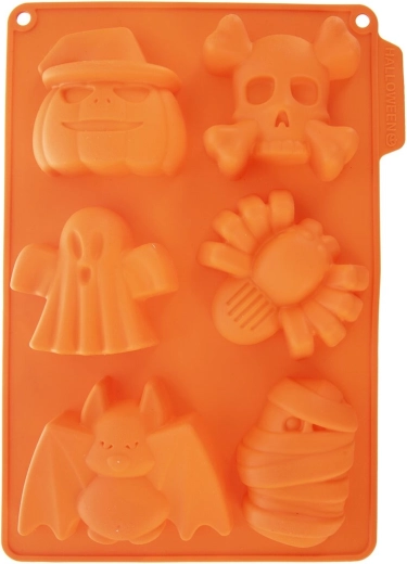 Sešas helovīna formas vienā veidnē