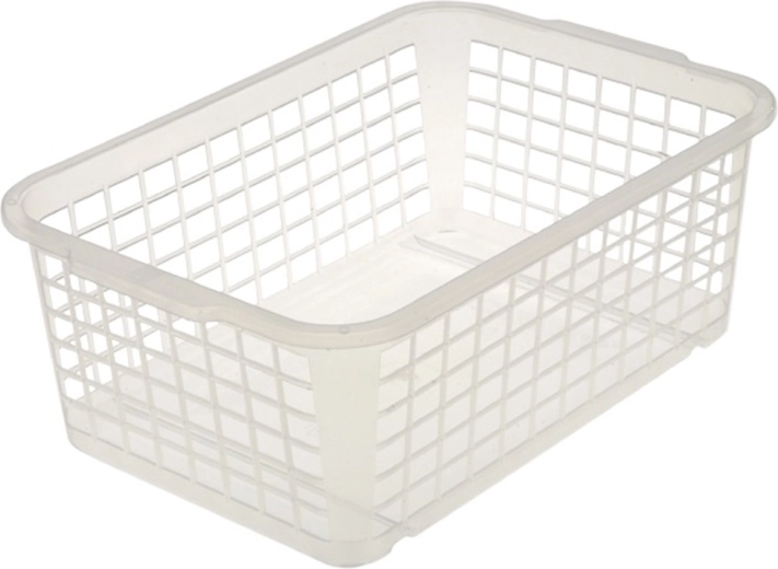 Plastic mini basket 30 × 20 × 11 cm, transparent
