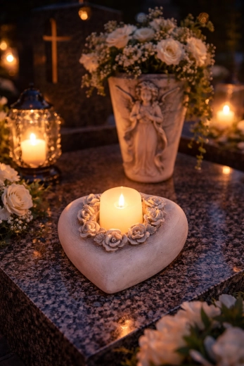 Suitable for a grave and for interior use