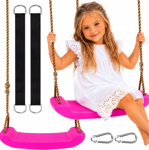 Bērnu dārza šūpoles Swing-y, rozā