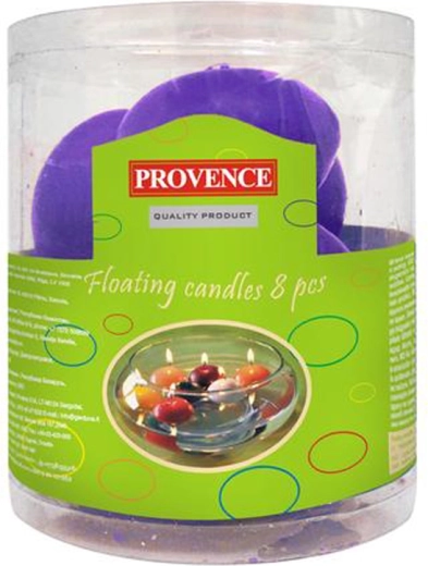 Floating candles purple 8 pcs