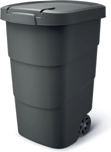 Dārza pārvietojams konteiners Wheeler 95 l ar vāku