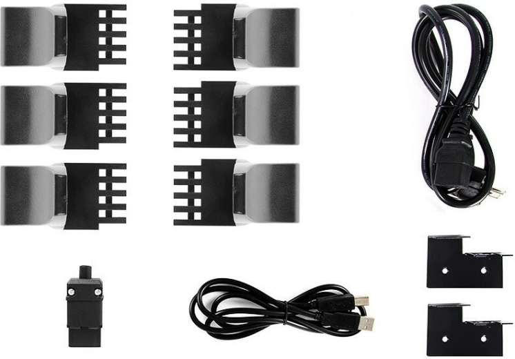 Complete accessories and easy rack installation