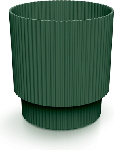Milly Flower Pot 12.8 cm Dark Green – modern plastic plant cover