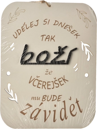 Wooden motivational sign “Make Today Yours” 21 × 27 cm