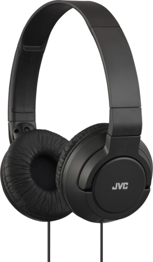 JVC HA-S180 melnas uz ausīm liekamās austiņas
