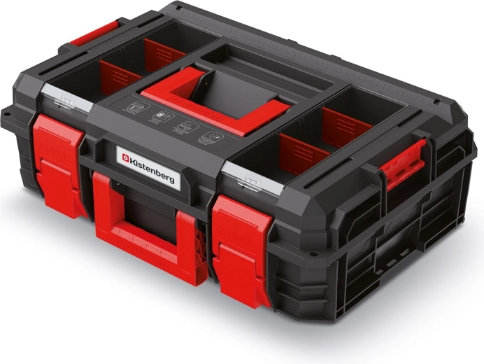 KISTENBERG X-Block Tool Case 546 × 380 × 194 mm, Black