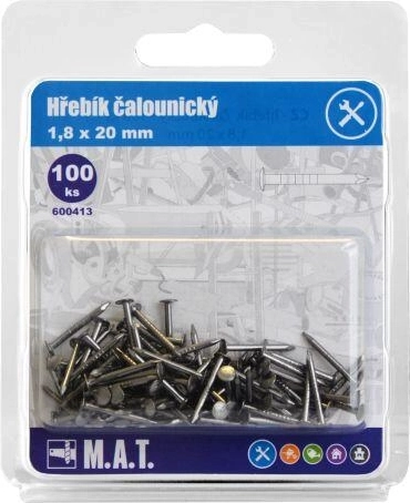 Polsterēšanas nagliņas 20 × 1,8 mm (100 gab.)