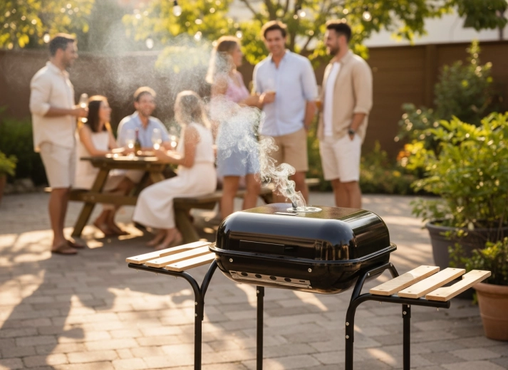 Vienmērīga grilēšana uz hromētā režģa