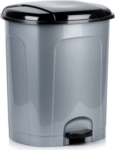 Plastic Pedal Trash Bin 50 L, Gray