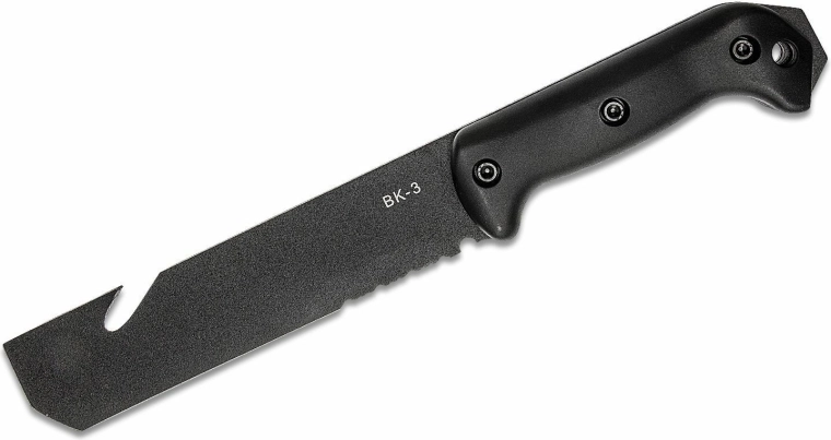 KA-BAR Becker Tac Tool taktiskais nazis 17,5 cm, melns, Zytel, maksts