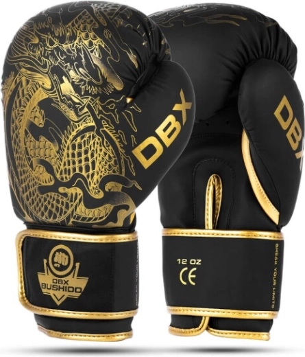 Boksa cimdi DBX Bushido gold dragon – 12oz