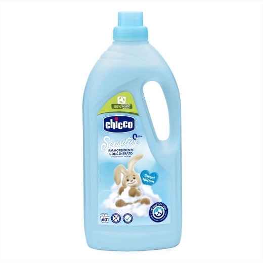Chicco veļas mīkstinātājs Baby Sensitive ar saldā pūdera aromātu 1,5 l (60 mazgāšanas reizēm)
