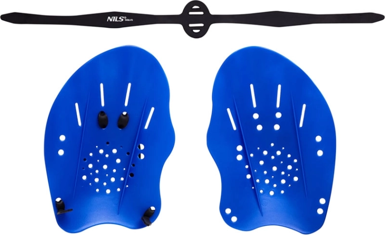 NILS Aqua Swim Paddles Blue
