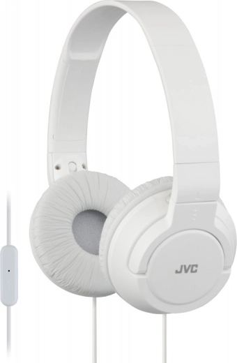 Vieglas on-ear austiņas JVC baltā krāsā