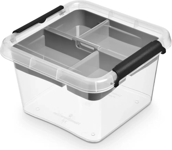 Simplestore insert uzglabāšanas kaste ar vāku 3 l (20 × 20 × 12 cm)