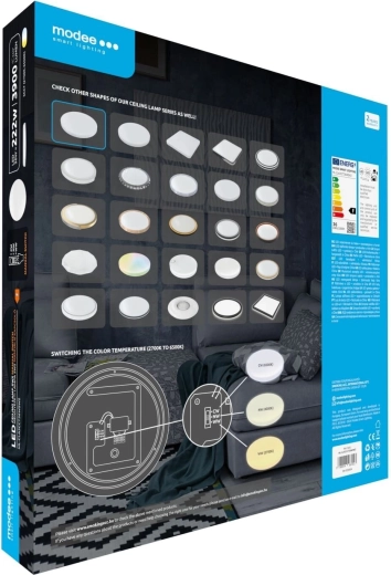 Gaismas krāsas izvēle 3CCT (2700–6500 K)