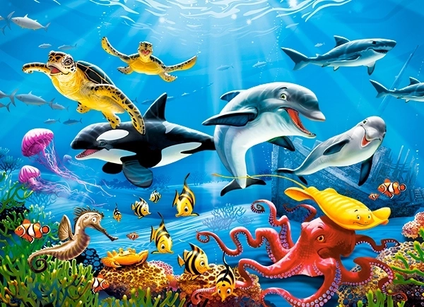 Puzle 200 gabali tropical underwater world