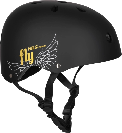 NILS Extreme FLY Helmet Matte Black – S (52–56 cm)