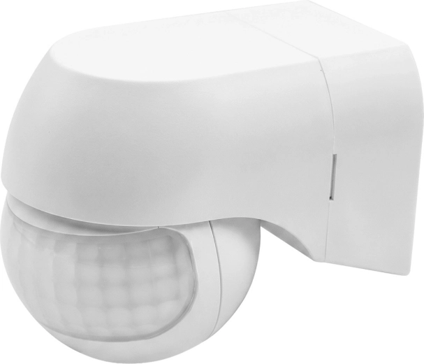Maclean infrasarkanais PIR kustības sensors 180° automātiskai apgaismojuma vadībai 12–24 V DC