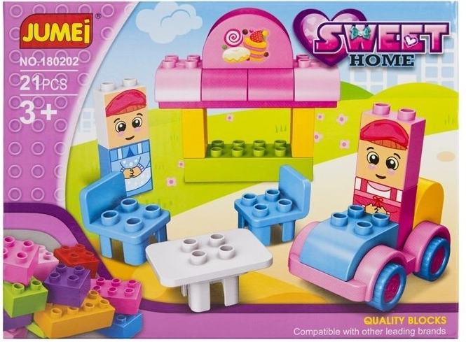 Jumei kluči Sweet home konditoreja 21 detaļas 26 × 19 cm - 1 gab.