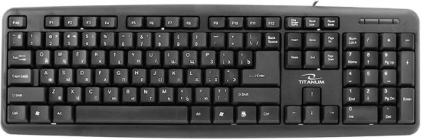 Esperanza titanium USB keyboard with Cyrillic (Russian layout)