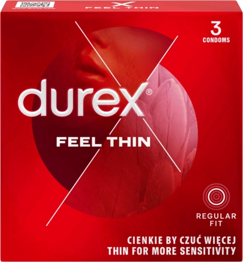 Durex Feel Thin prezervatīvi 3 gab.